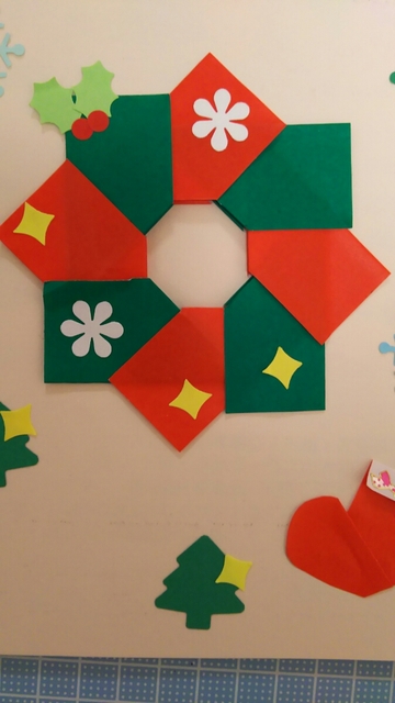 折り紙でかわいいクリスマスリースを子どもと一緒に作ろう 元気ママ応援プロジェクト