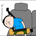 【育児あるある漫画】く、苦しそうっ！！なりがちな車内での子どもの寝姿