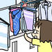 【育児あるある漫画】洗濯物がお母さんの仕事