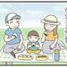【育児あるある漫画】子連れピクニックの変化