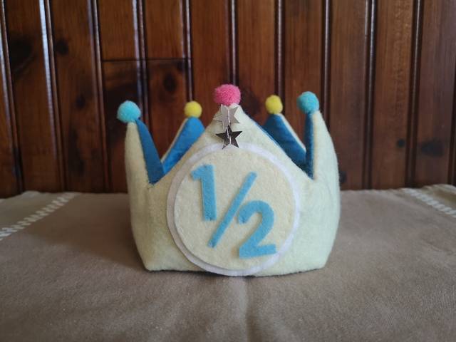 ハーフバースデーのお祝いに フェルトで作る手作り王冠 元気ママ応援プロジェクト