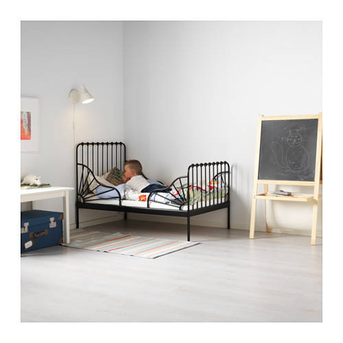 MINNEN 伸長式ベッドフレームとすのこ（組み合わせ）   - IKEA (118185)