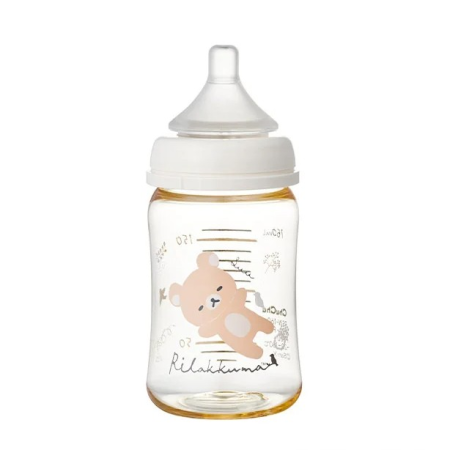 ▲マルチフィット広口タイププラスチック製哺乳びん(リラ...