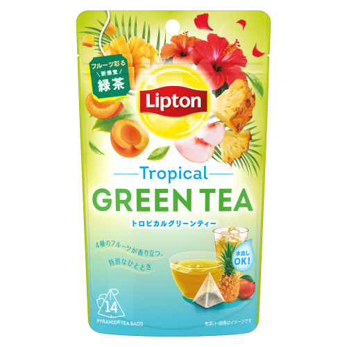 リプトン グリーンティー トロピカル ティーバッグ 14袋