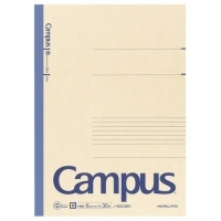 表紙と中紙に再生紙を使用したキャンパスノート。再生...