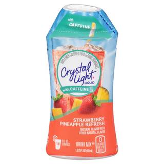Crystal Light Liquid Strawberry Pineapple with Caffeine Mix 48ml x3個 クリスタル濃縮液体イチゴパイナップルカフェインミックス [並行輸入品] (196942)