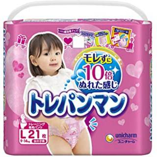 トレパンマン 女の子用 ビッグサイズ （18枚入り） (279584)