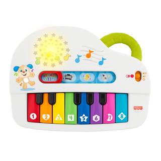 動物の鳴き声も♪日本語と英語で楽しめるピアノ型知育玩具
