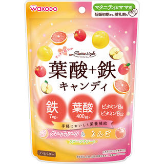 「ママスタイル 葉酸+鉄キャンディ 78g」は、妊娠中...