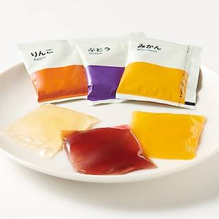 果汁100%ゼリーの、りんご・ぶどう・みかん味を詰め合...